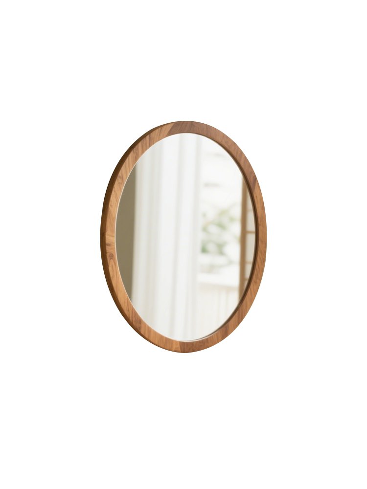 Oválné zrcátko na líčení v elegantním designu