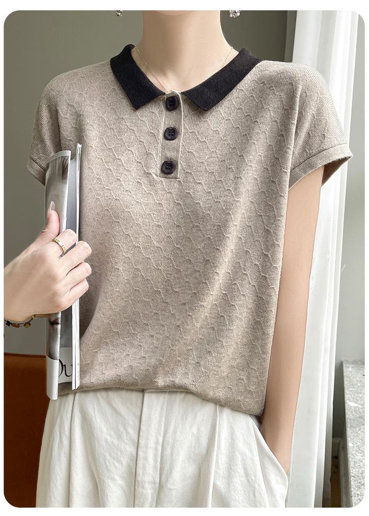 ニットTシャツのカラーバリエーション