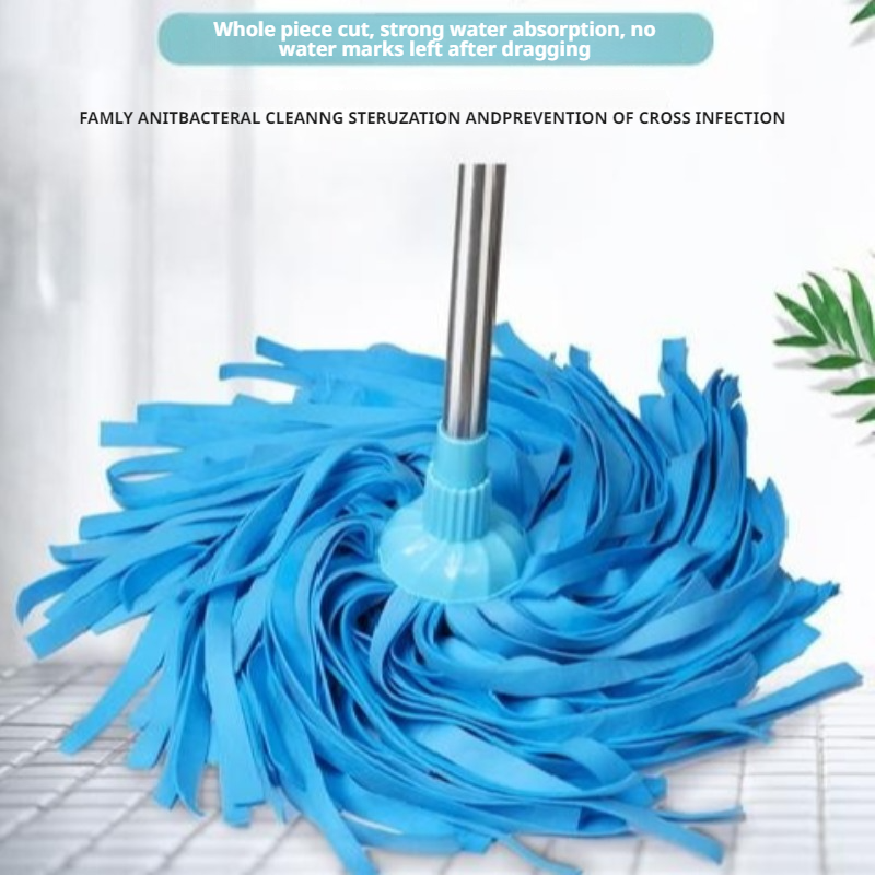 Water buckskin round head nonmarking mop Clean floors without hurting them Oldfashioned mop head