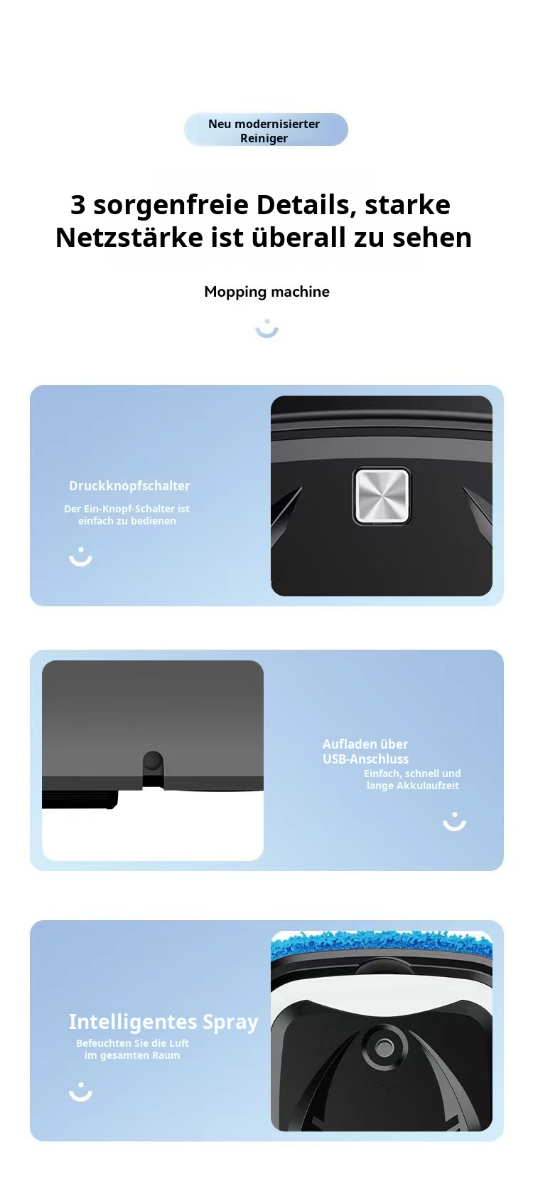 Effiziente Bodenreinigung mit Kehrroboter