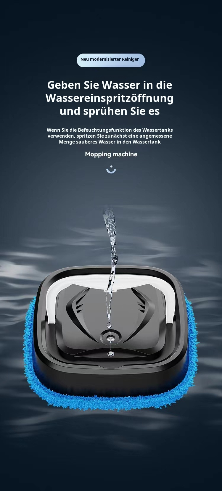 Smart Home Kehrroboter unter Möbeln im Einsatz