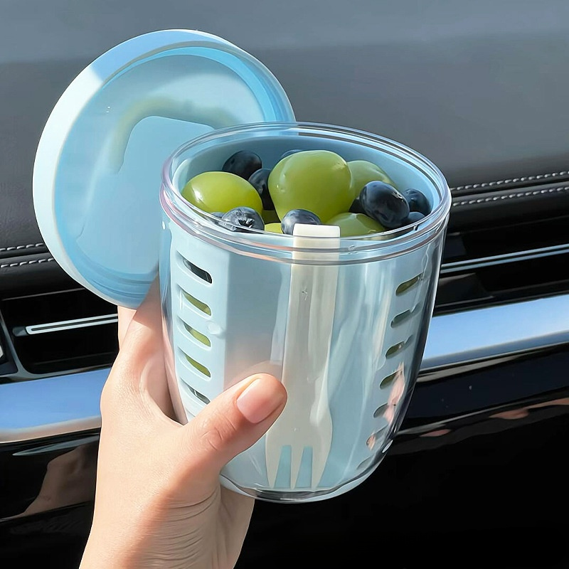 【フォーク付き】水切り可能なフルーツカップ