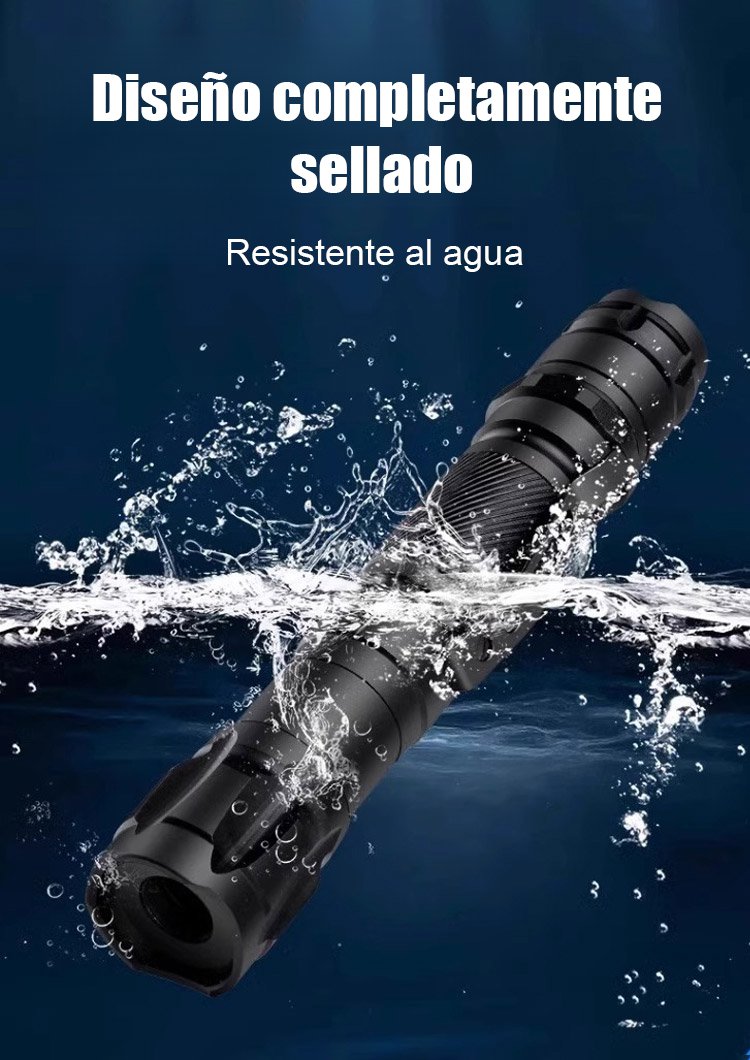 Láser de alta potencia con luz intensa de largo alcance.