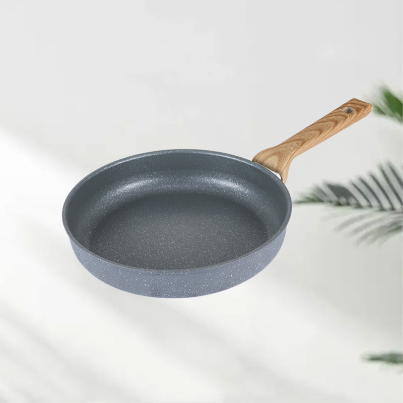 フライパン 麦飯石ステーキフライパン 多機能家庭用パンケーキフライパン ノンスティックパン 滑らか ユニバーサル 軽量 お手入れ簡単 丈夫 耐摩耗性