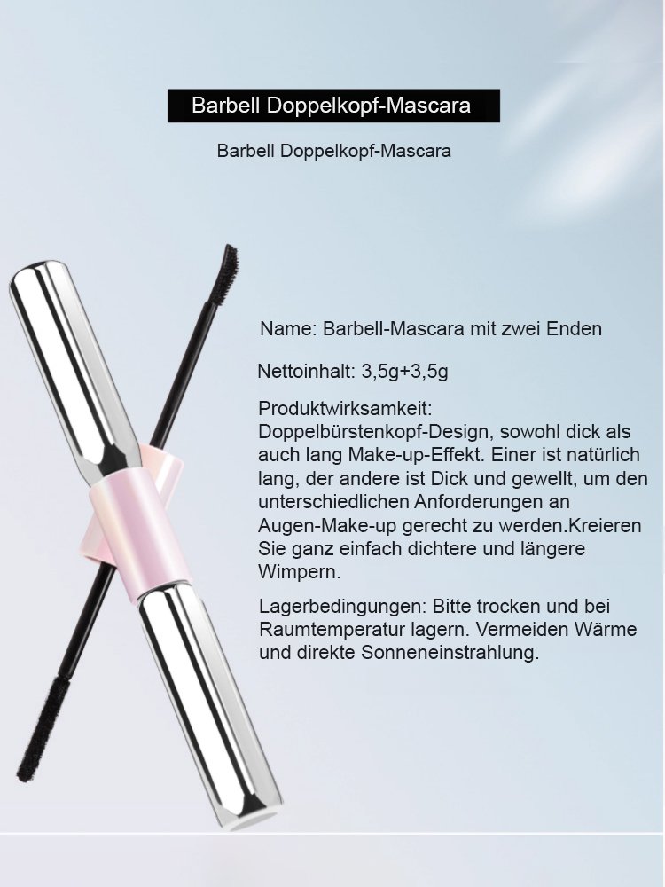 【Augen vergrößern】Wasserfeste doppelseitige Mascara