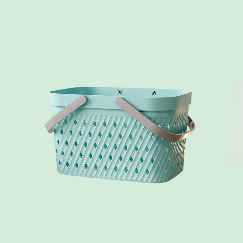 Tragbarer Badekorb aus Kunststoff, kleiner Korb, Aufbewahrungskorb