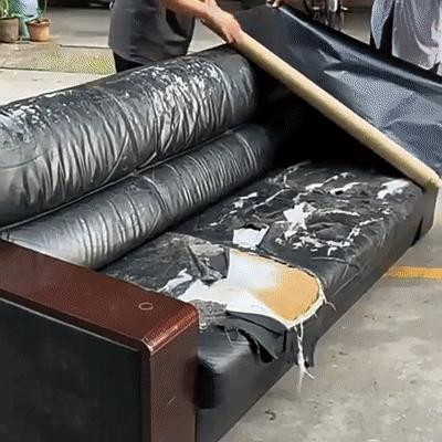 Don’t replace expensive leather! Repair rips, cracks, and holes in 10 seconds.