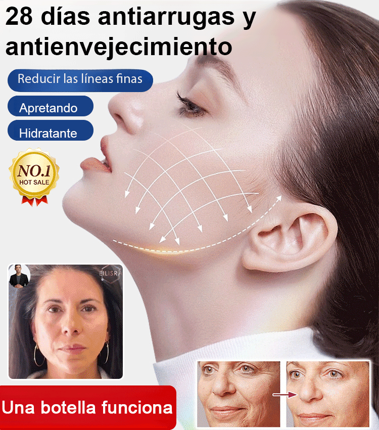 Suero antiedad reafirmante para una piel juvenil