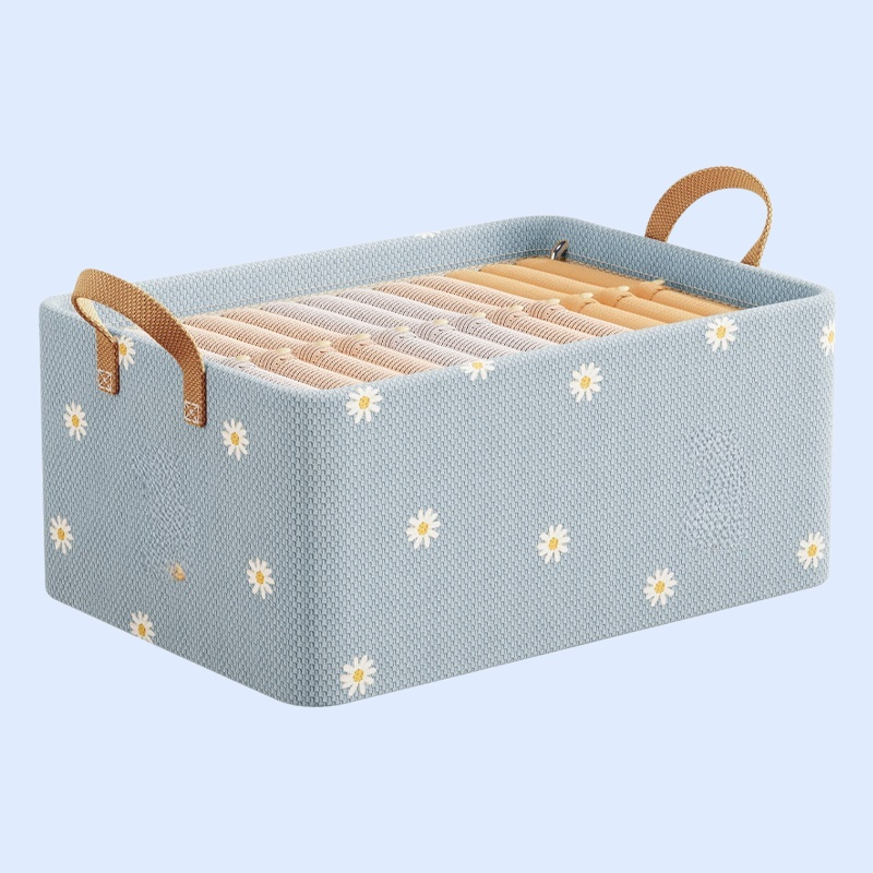 صندوق تخزين الملابس من القماش بنمط الأدراج، صندوق تنظيم لخزانة الملابس