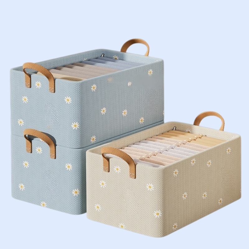 صندوق تخزين الملابس من القماش بنمط الأدراج، صندوق تنظيم لخزانة الملابس