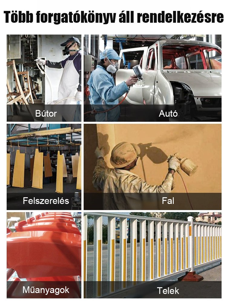 Professzionális pneumatikus festékszórópisztoly