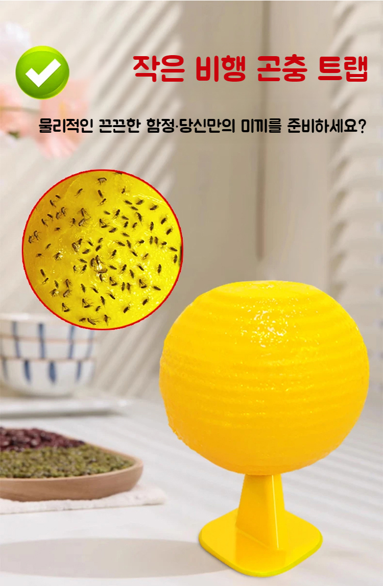 주방에 설치된 모기유인볼 모습