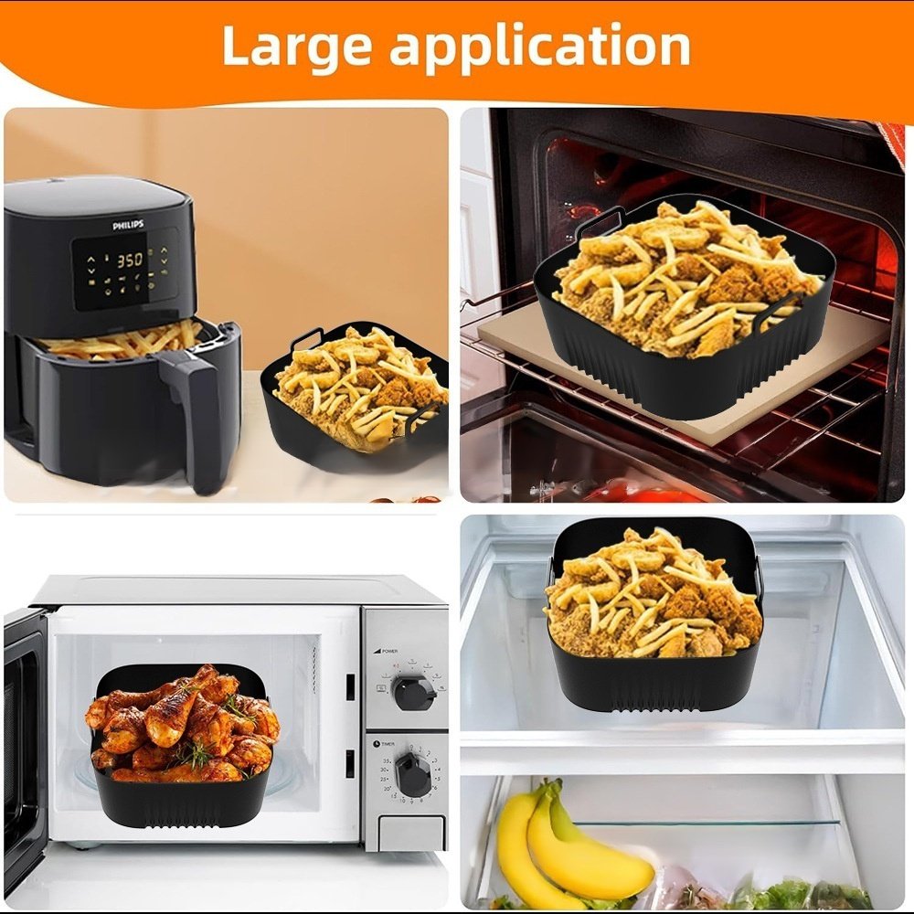 Accesorio de silicona antiadherente para hornear en freidora de aire