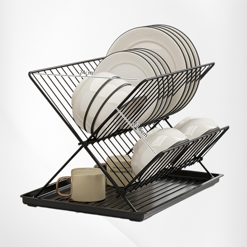 キッチン多機能食器棚 折畳み水切り台