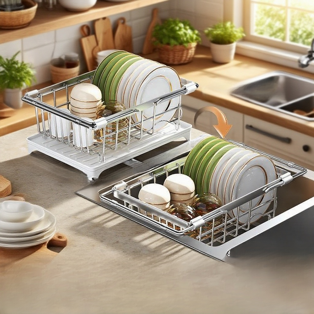 스테인리스 스틸 주방 선반