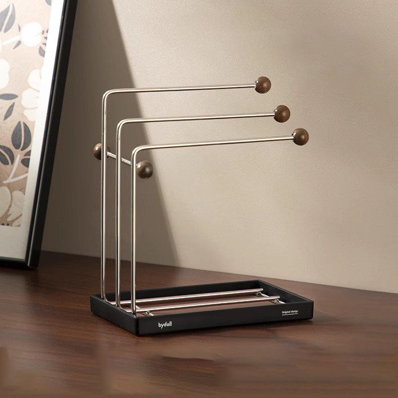 Kuchyňský odtokový stojan v evropském stylu z nerezové oceli pro domácí police na pracovní desce