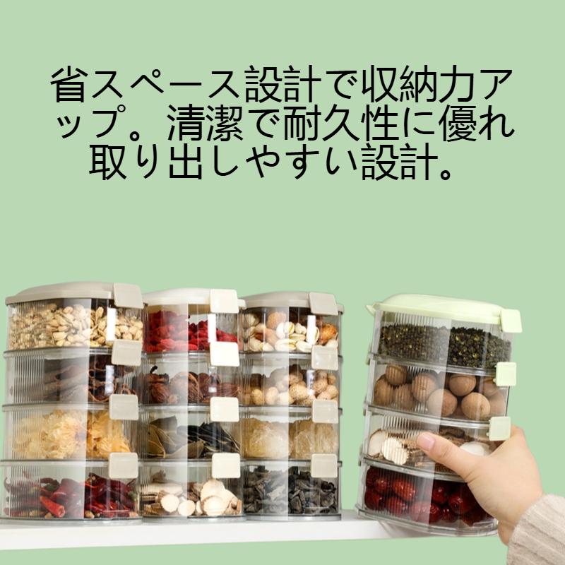 キッチン多機能透明収納ボックス