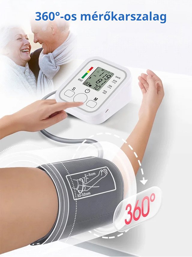 【Otthoni hordozható】teljesen automatikus vérnyomásmérő