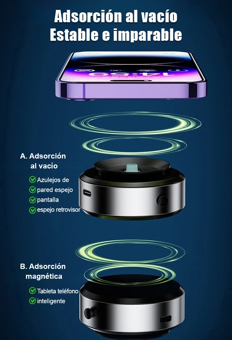 Soporte de coche con ventosa giratoria para ajustar la navegación