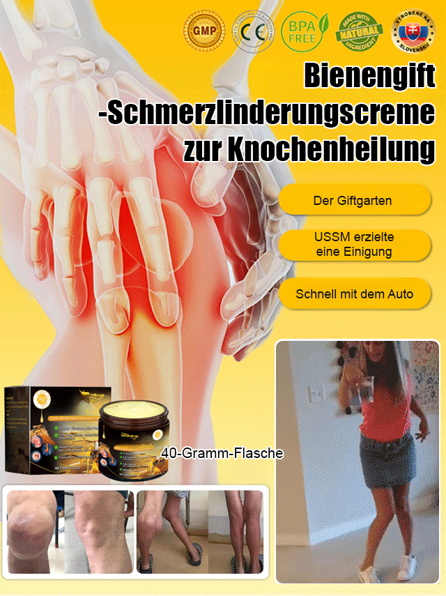 Bienengift schmerzlindernde Knochenheilungskreme