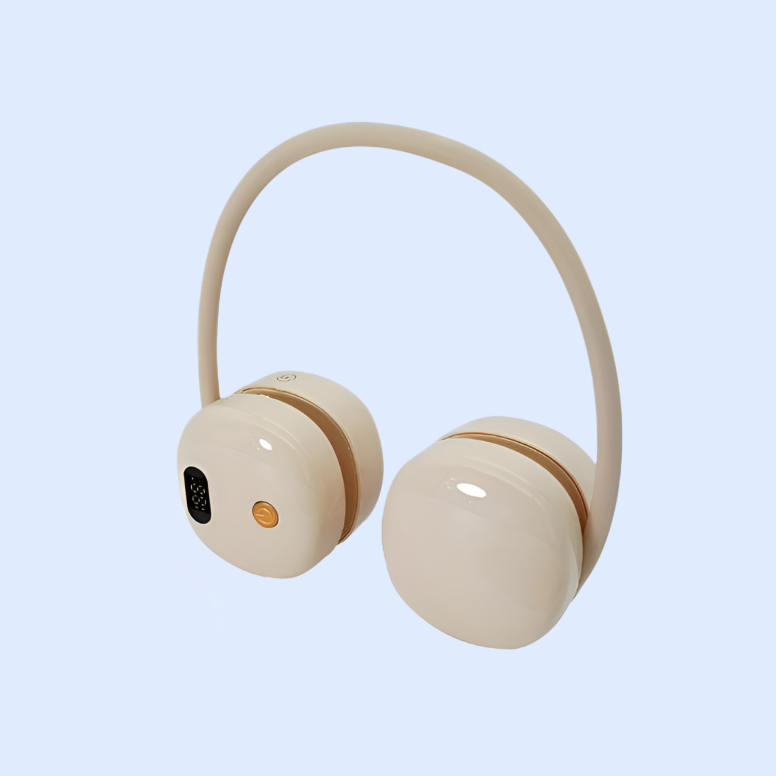 価値の高い葉のない折りたたみ式小型扇風機 USB充電式小型扇風機 ミニポータブル大型風扇風機 デジタルディスプレイ 吊り下げ式ネックファン