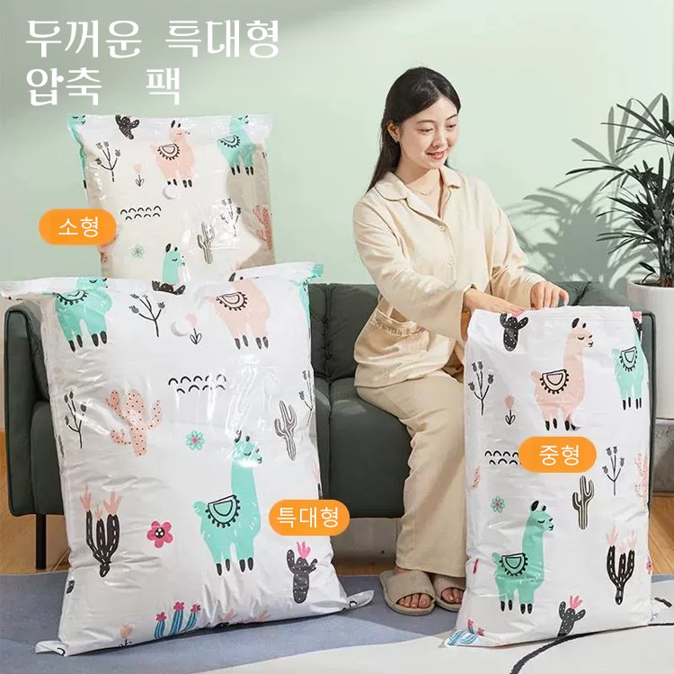 환절기 수납용 진공 압축 팩 (전동 펌프 포함)