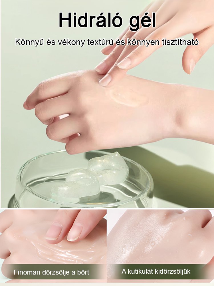 Gyógynövény kivonatokat tartalmazó ragyogást fokozó bőrradír gél