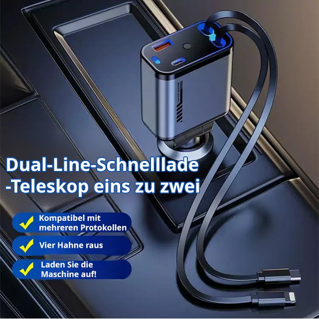 Sternenhimmel-Projektorlampe mit eingebautem Autoladegerät.