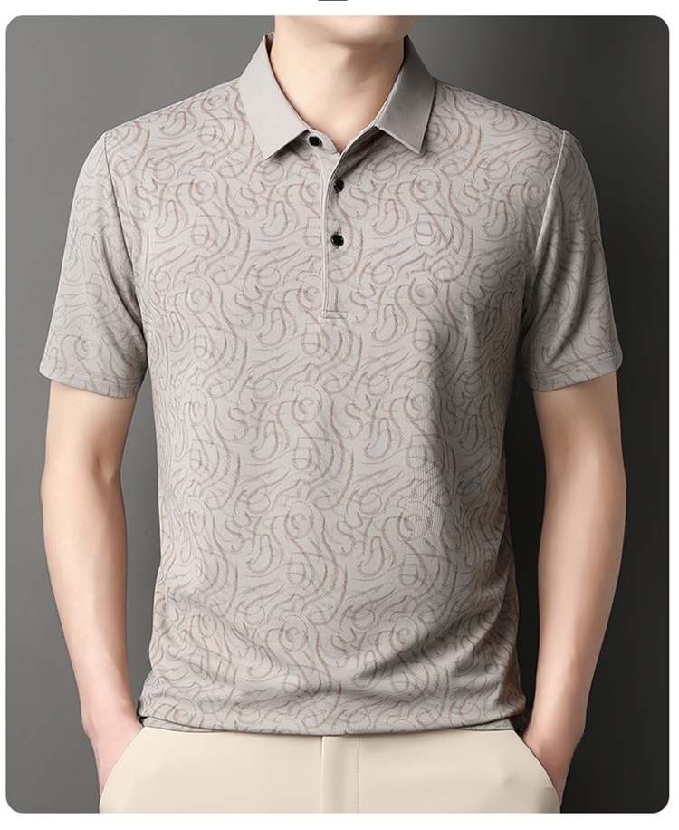 吸汗速乾機能付きメンズポロシャツのアップ