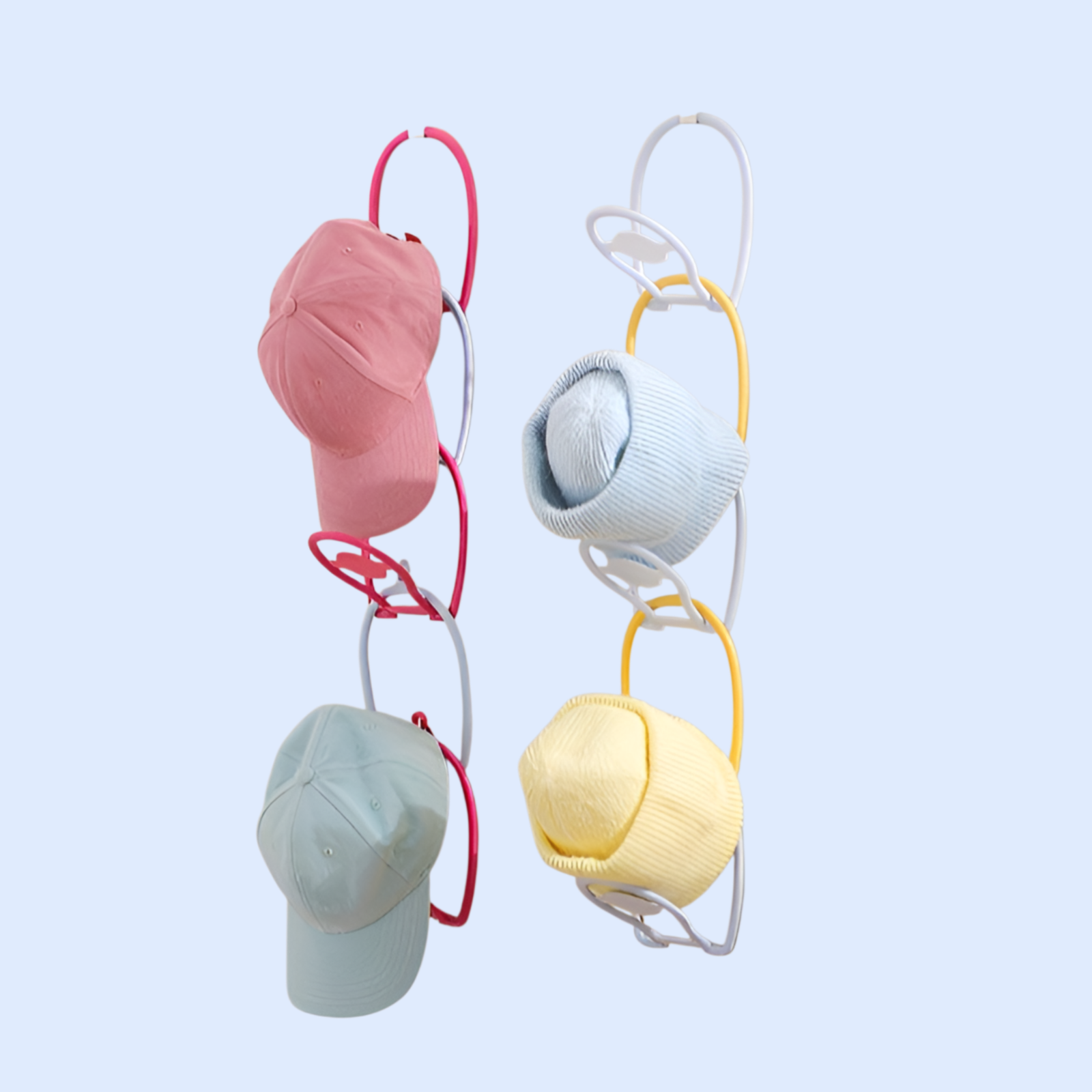 ステンレススチール製ベレー帽収納ラック、家庭用ワードローブ、帽子収納、ネクタイ、スカーフ、寝室用衣類、帽子収納ラック