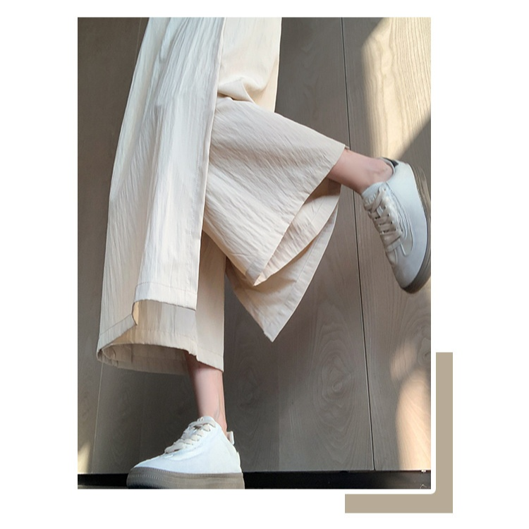 レディースハイウエストAラインスカートパンツ着用イメージ