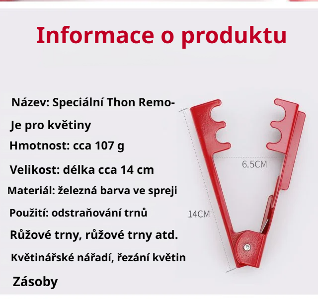 Kvalitní kleště na trny pro péči o růže