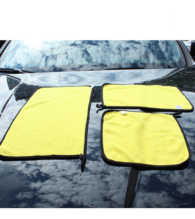 Car wash towel high density coral fleece