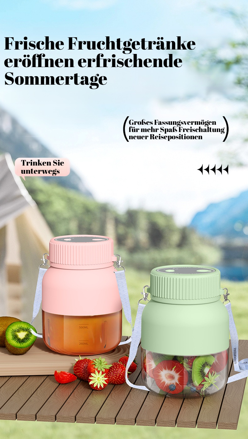 Neuer Ton-Ton-Entsafterbecher in moderner Küche