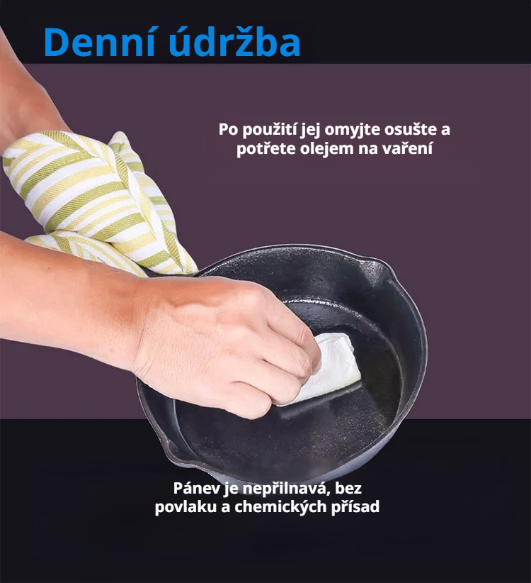 Multifunkční kulatá litinová pánev