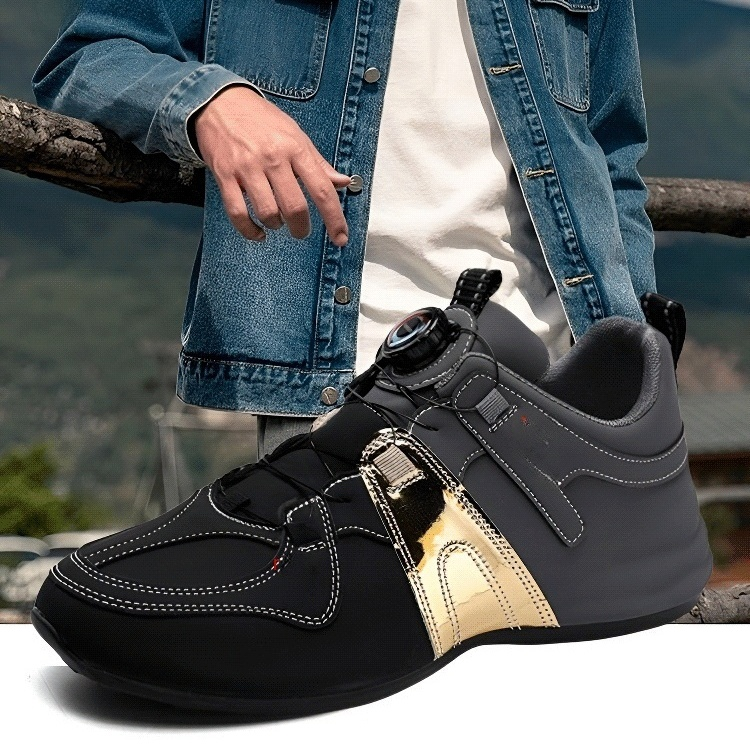 유럽 스타일 남성 스핀버튼 캐주얼화 전체 모습