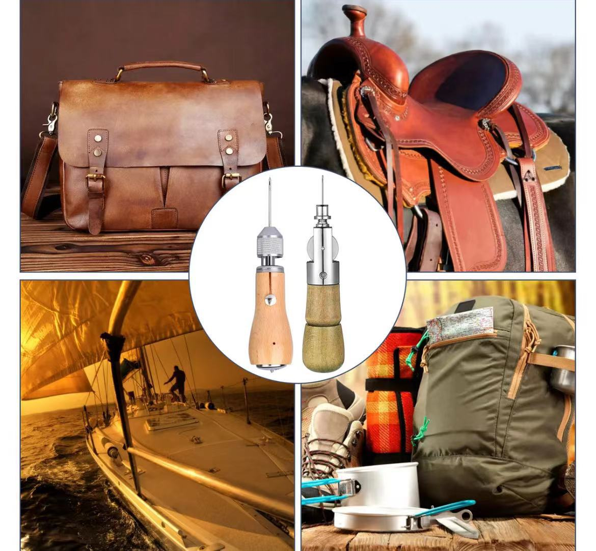 Ruční šicí stroj vhodný pro pásky a kožené tašky