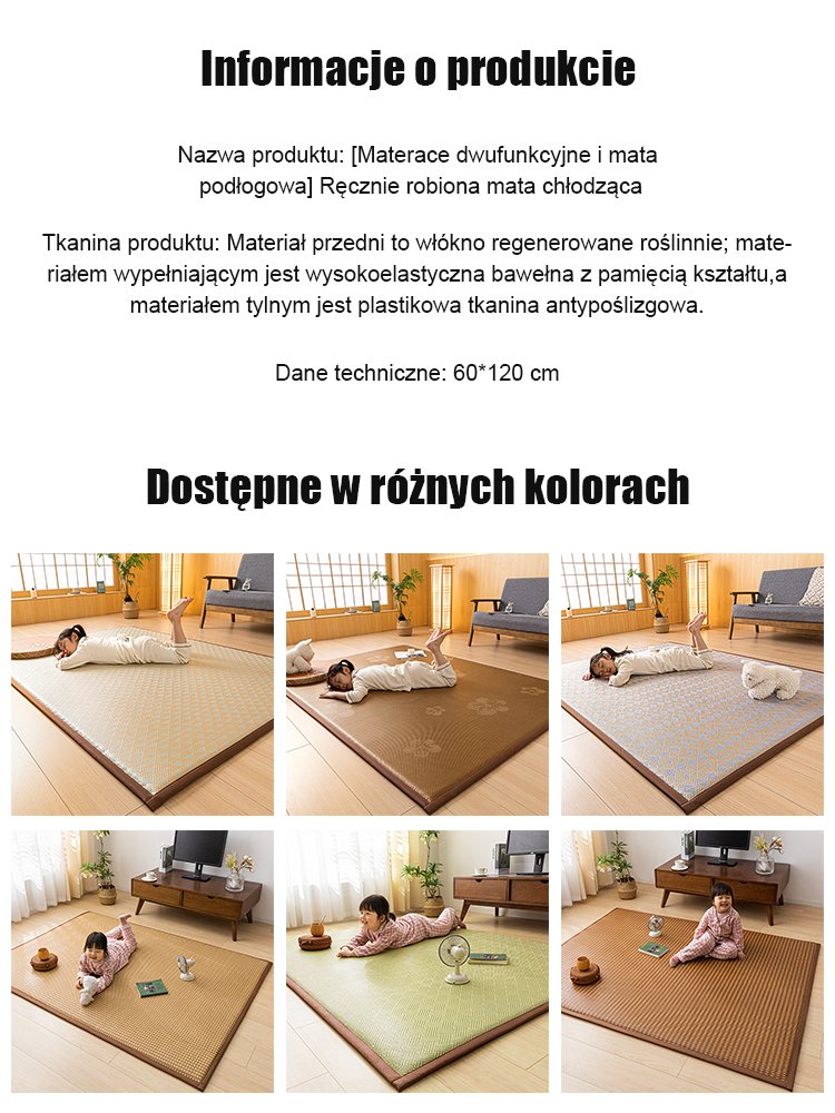 [Materace dwufunkcyjne i mata podłogowa] Ręcznie robiona mata chłodząca