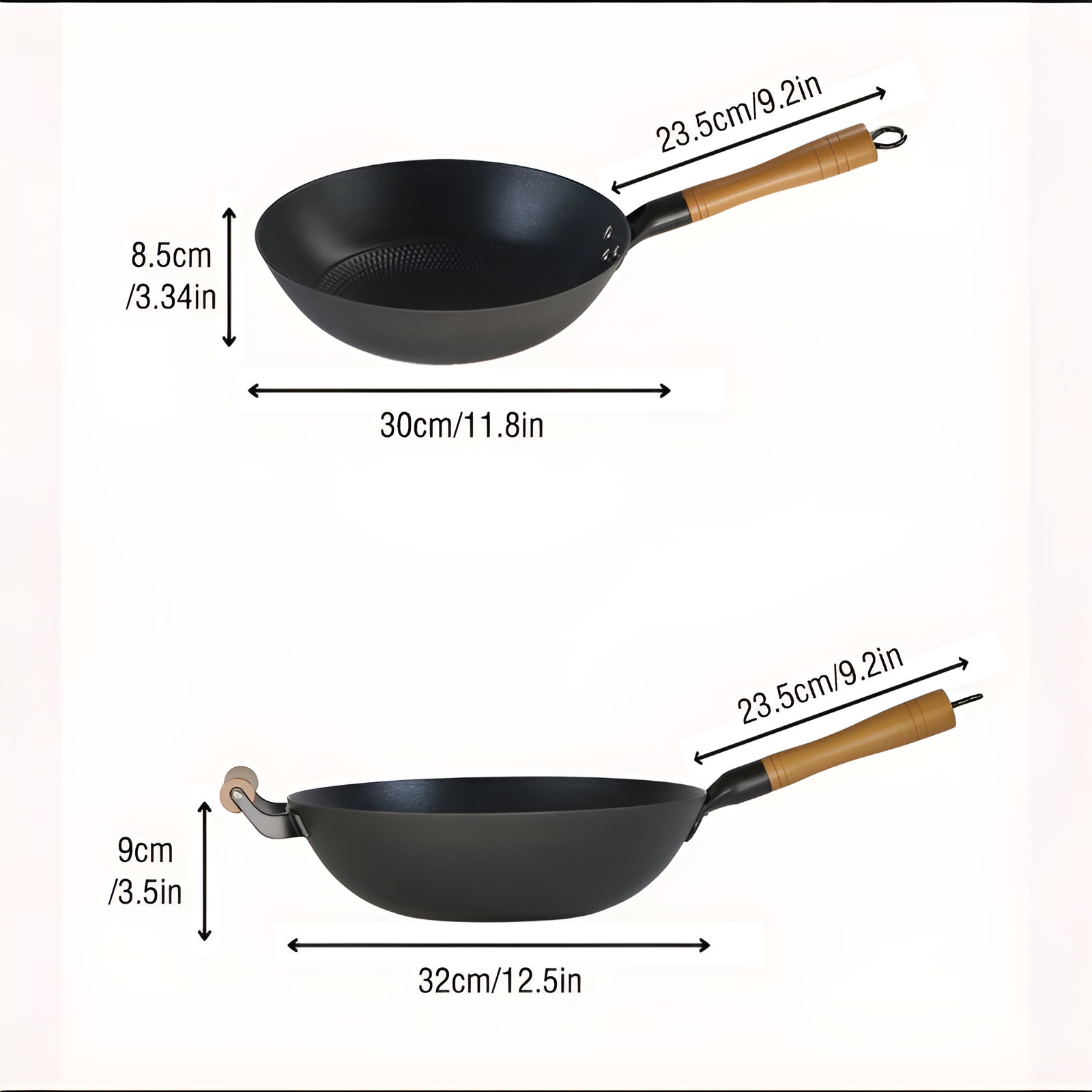 ホーロー中華鍋、焦げ付き防止、家庭用鋳鉄中華鍋、錆びない、軽油煙、低脂肪質感、ガスストーブ中華鍋