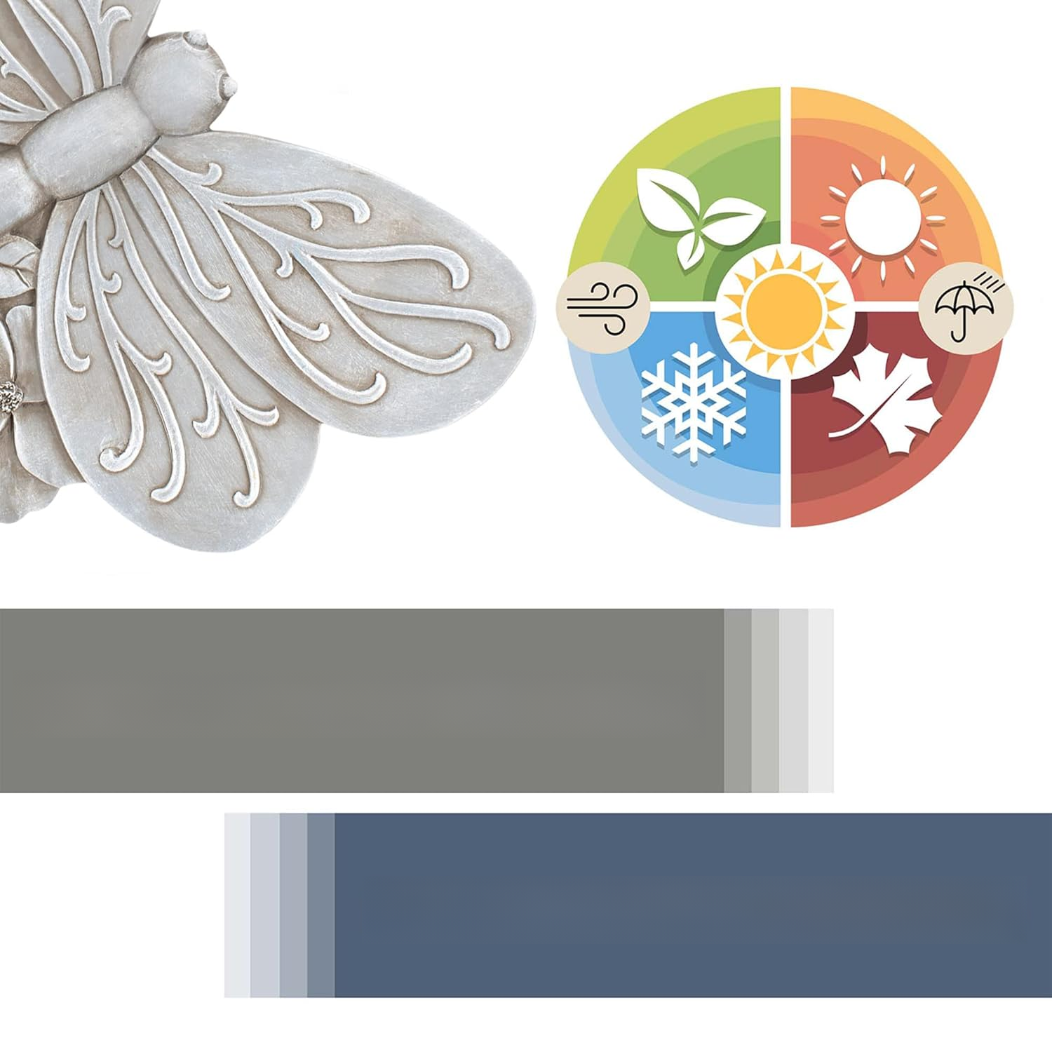 Round decorative stepping stones on a grassy lawn