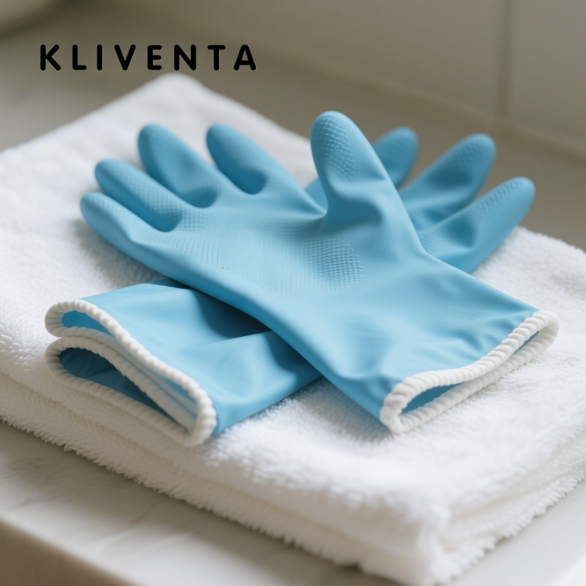 Waterproof dishwashing gloves protecting hands from detergents