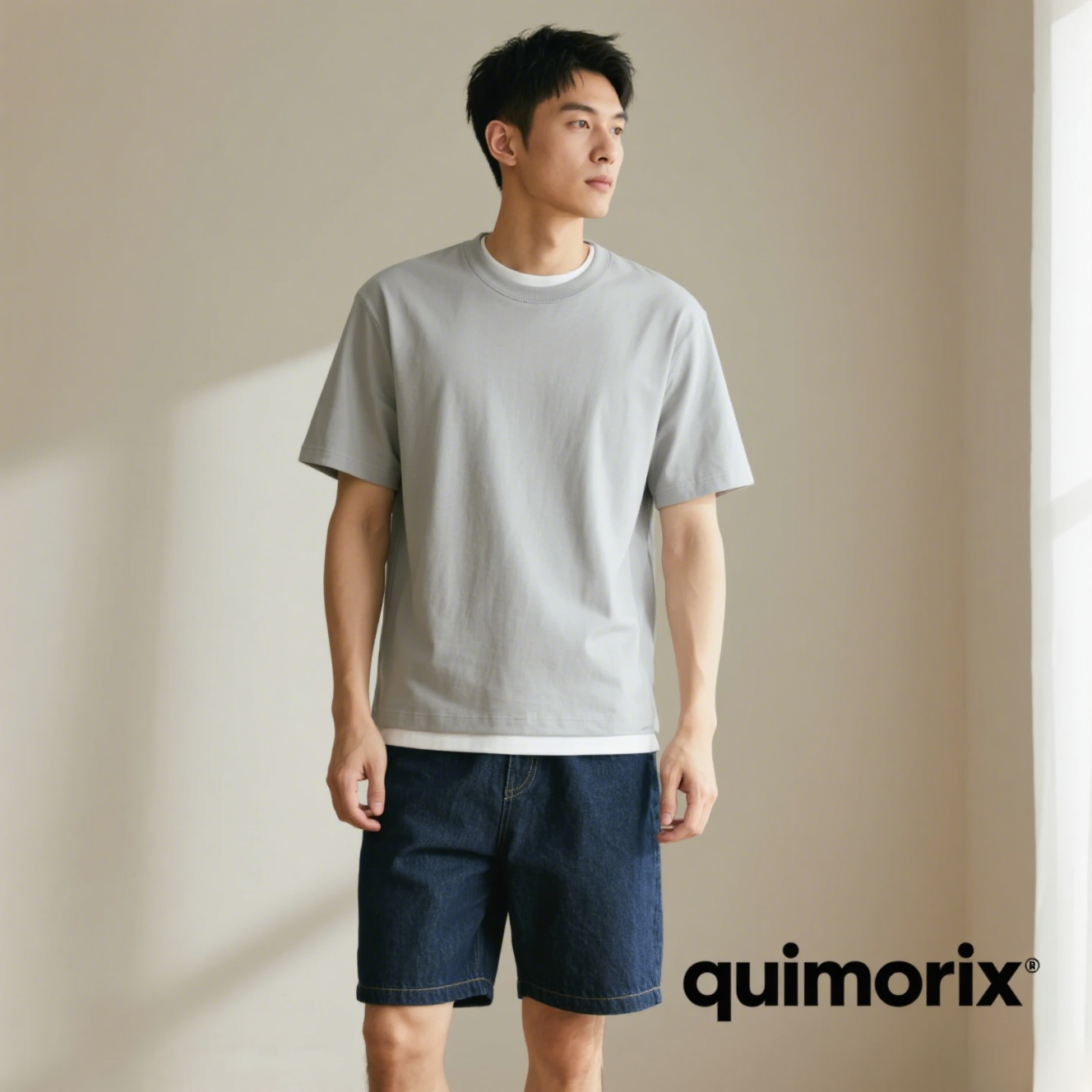 Top de algodón y lino combinable