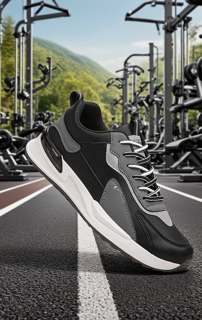 편안한 남성 스니커즈 착용샷