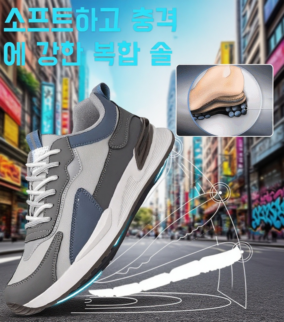 봄가을 남성 캐주얼 컴포트 운동화 전체 이미지