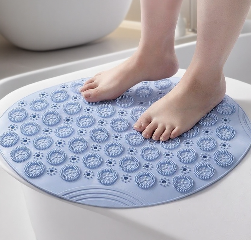 พรมกันลื่นสำหรับห้องน้ำกลม ป้องกันการลื่นไถล