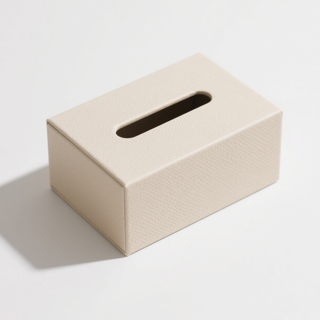 Exquisite Taschentuchbox aus Leder