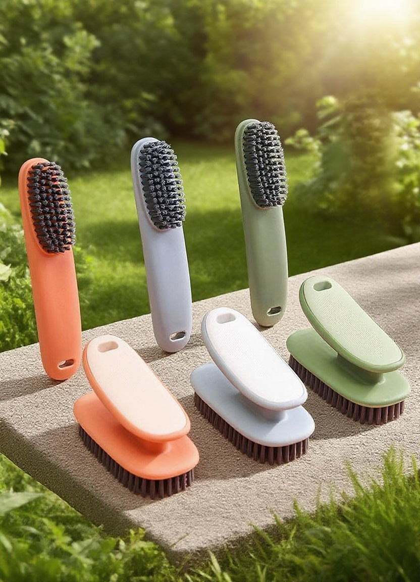 Multifunkční čistící kartáč s dlouhou rukojetí pro podlahy