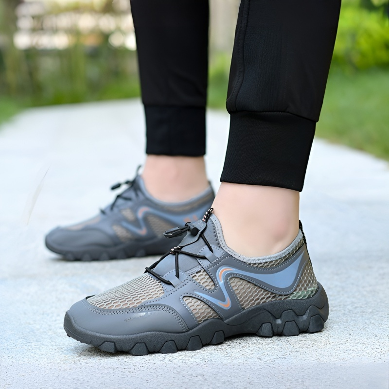 아웃도어 등산화 내마모성 아쿠아 슈즈 캐주얼 남 여름 통풍 그물 슈즈 아웃도어 등산화 펀칭 구멍 슈즈