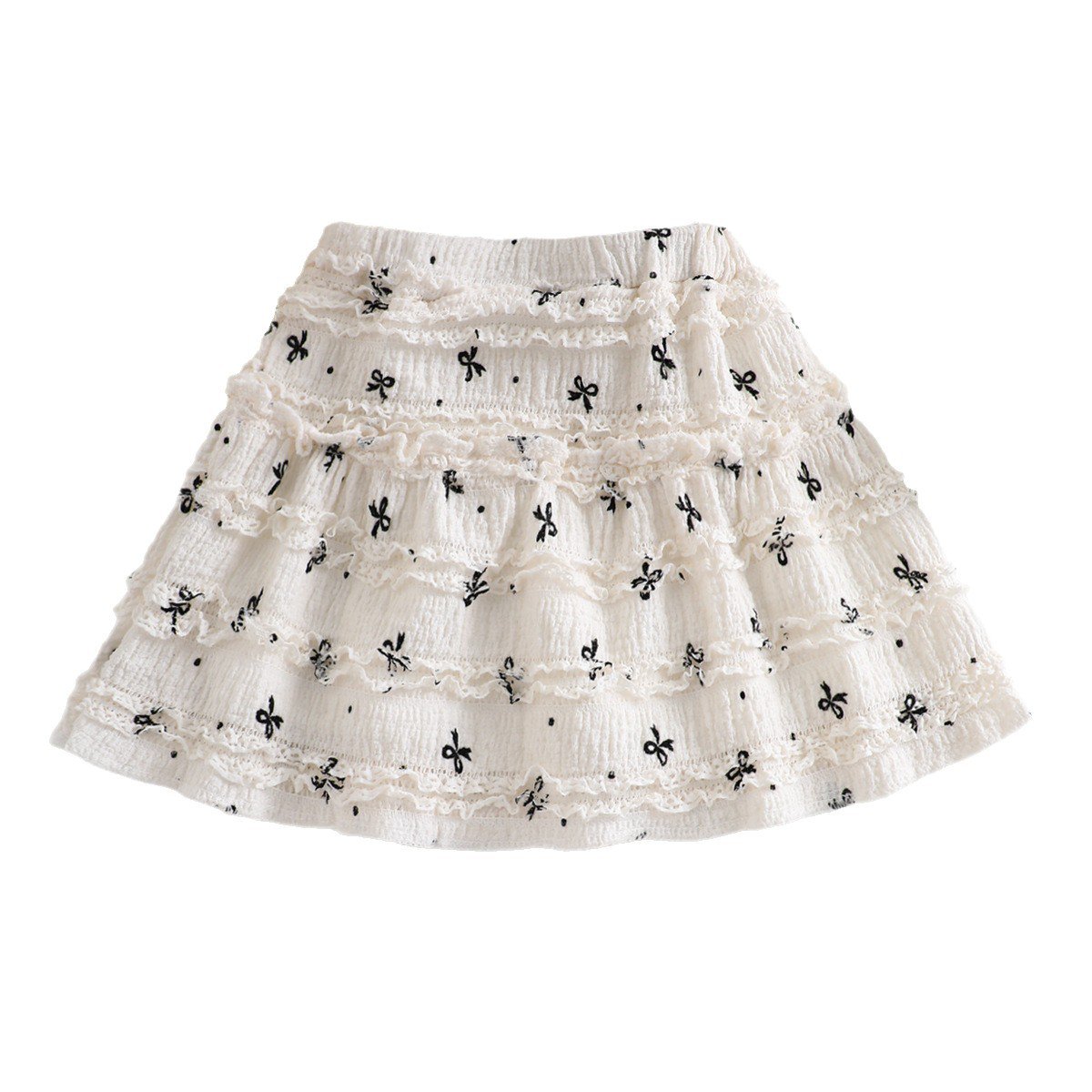 레이스 리본 스커트
