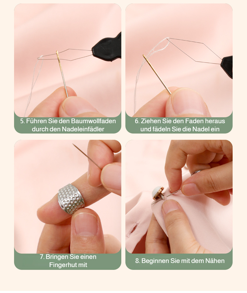 Nähset mit kleinen Rollen – ideal für Reisen und Zuhause